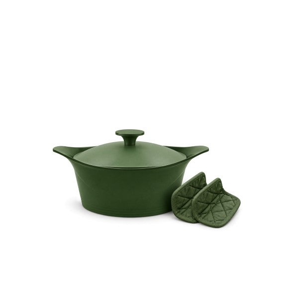 Cookut - The Incredible Cocotte 20 cm (Serves 1-4 ) Fern, Includes Knob and Handles