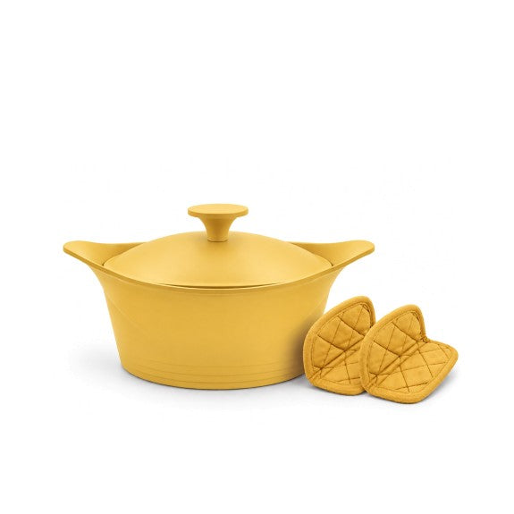 Cookut - The Incredible Cocotte 24 cm (Serves 2-8 ) Mango, Includes Knob and Handles