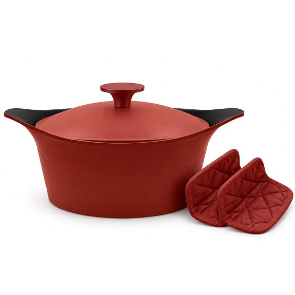 Cookut - The Incredible Cocotte 33 cm (Serves 8-14) Passion, Includes Knob and Handles