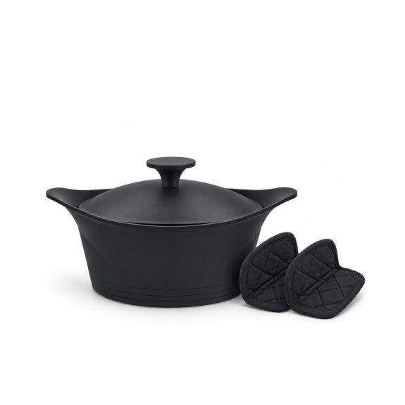Cookut - The Incredible Cocotte 24 cm (Serves 2-8) Graphite, Includes Knob and Handles