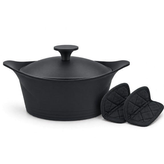 Cookut - The Incredible Cocotte 33 cm (Serves 8-14) Graphite, Includes Knob and Handles