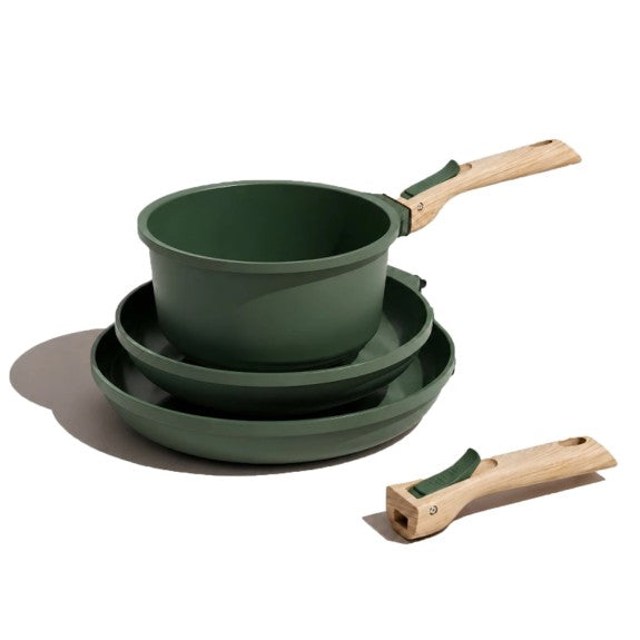 Cookut - Trio of Pots with Detachable Handles Fern