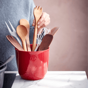 EMILE HENRY - Utensil Pot, 5.1x4.5" / 13x11.5cm, Grand Cru - lifestyle