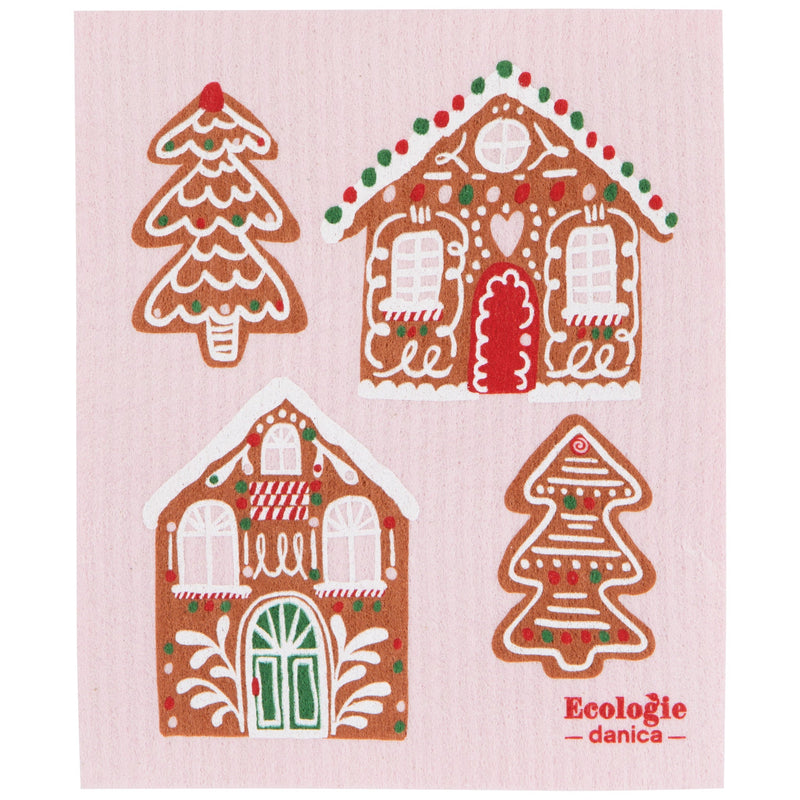 Ecologie by Danica - Gumdrop Lane Christmas Swedish Dishcloth