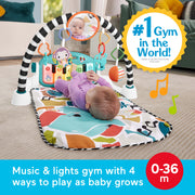Fisher-Price - Glow & Grow Kick & Play Piano Gym - Blue - Product detail or play view 2