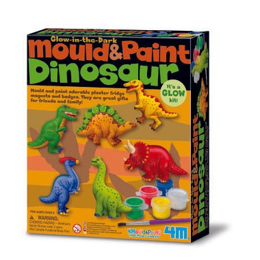 4M - BILINGUAL****GLOW DINOSAUR - MOULD & PAINT Games & Toys