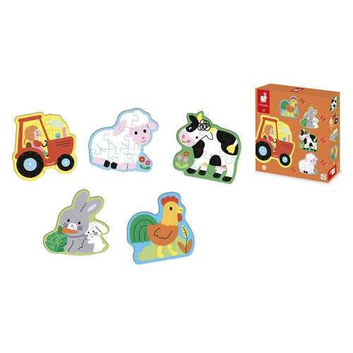 Janod - Puzzle - Bébé Ferme