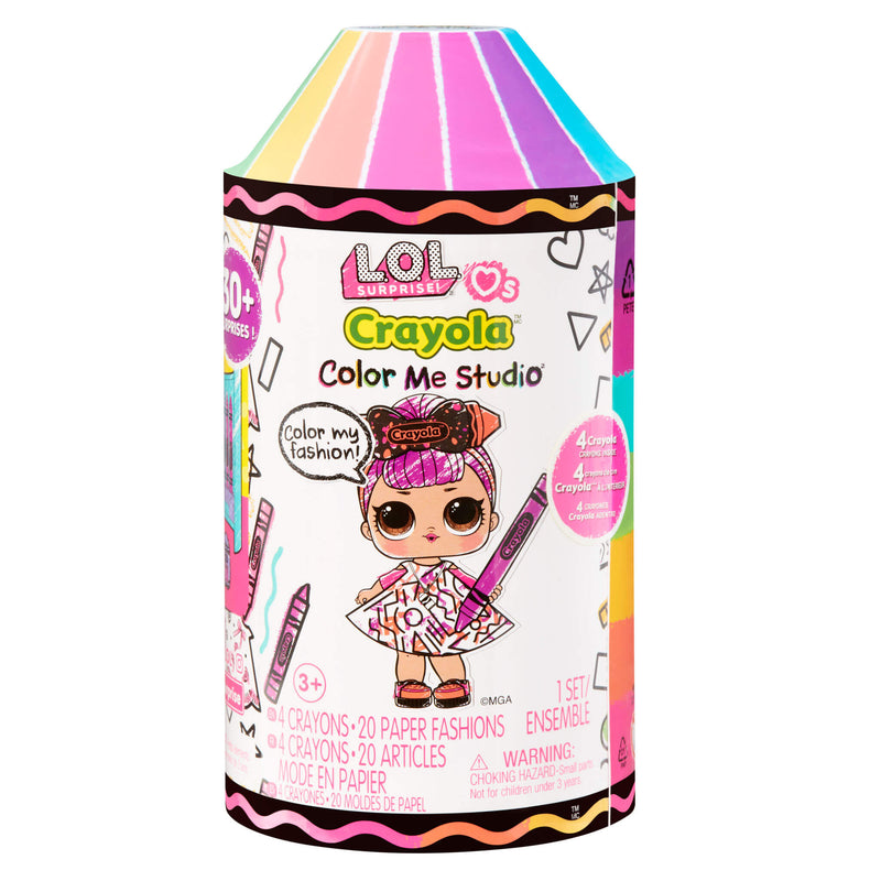 L.O.L. Surprise! Loves Crayola - Color Me Studio Doll (Single Random Pick) — giant crayon capsule