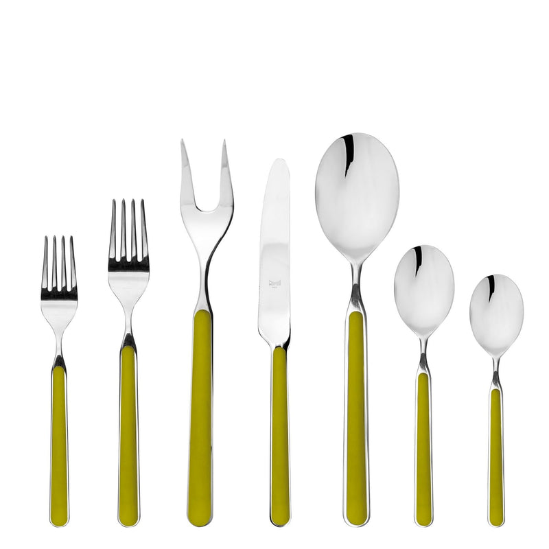 Mepra - Fantasia Olive-Green - 32-Piece Flatware Set