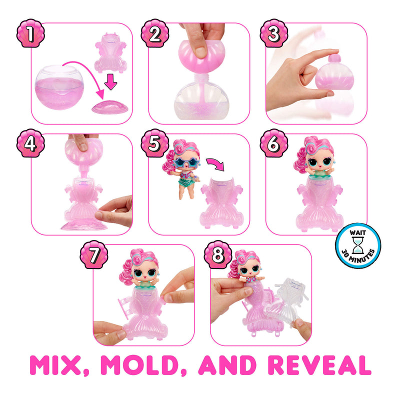 L.O.L. Surprise! Mermaids! - Tots Doll (Single Random Pick) — making the mermaid tail