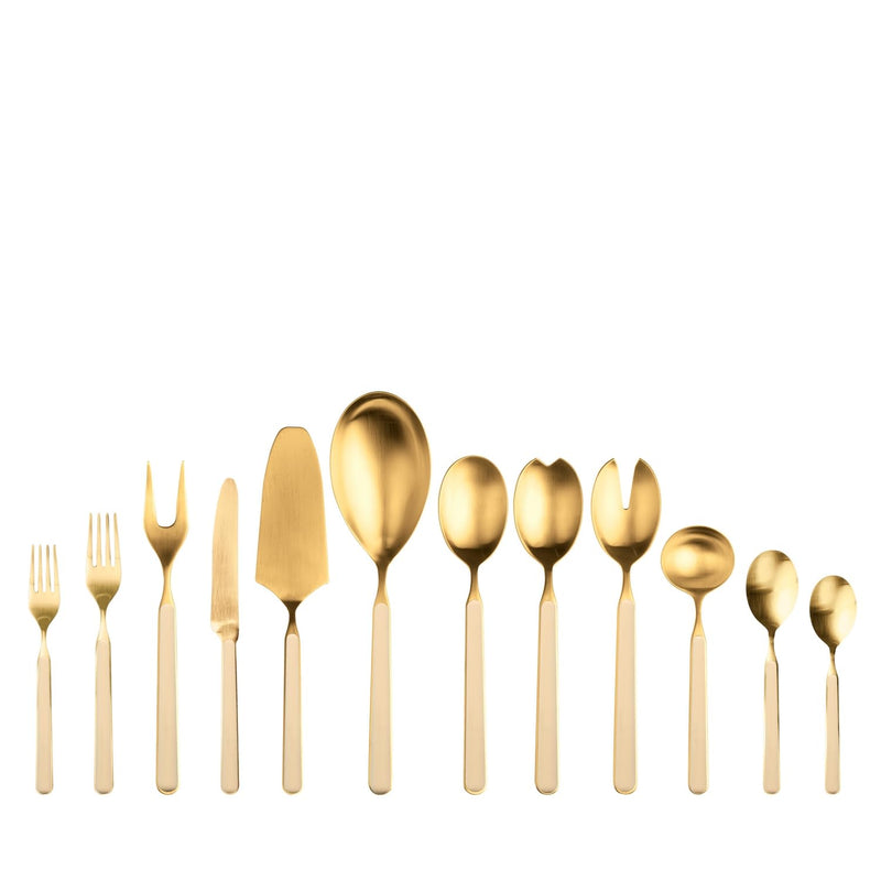 Mepra - Ménagère Fantasia Ice Gold Sesame - 67 pièces