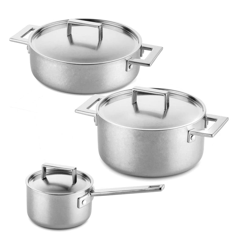 Mepra - Attiva Pewter - Ensemble de cuisine 6 pièces