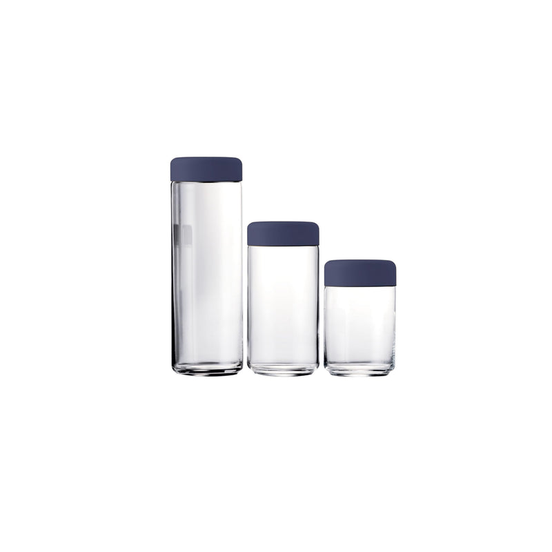Mepra - Récipient alimentaire Atmosfera - Urano Materic Cobalt - Set de 3 pièces