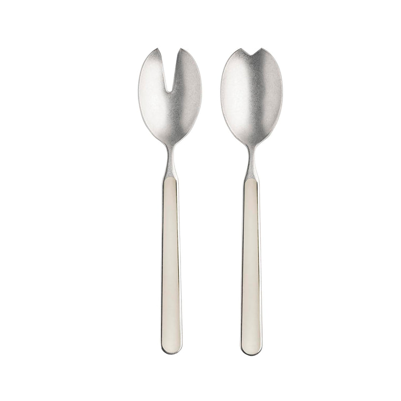 Mepra - Ménagère à salade 2 pièces Fantasia Pewter Tourterelle