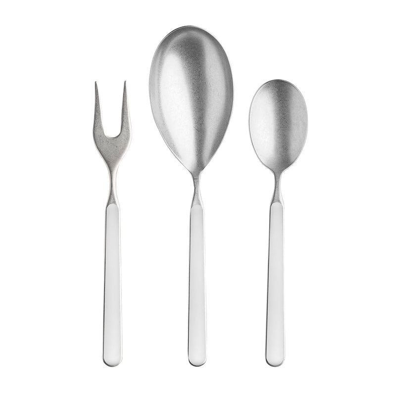 Mepra - Fantasia Étain Porcelaine - Ensemble de service 3 pièces