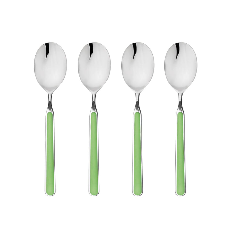 Mepra - Fantasia Apple Green - 4-Piece Coffee Spoon Set