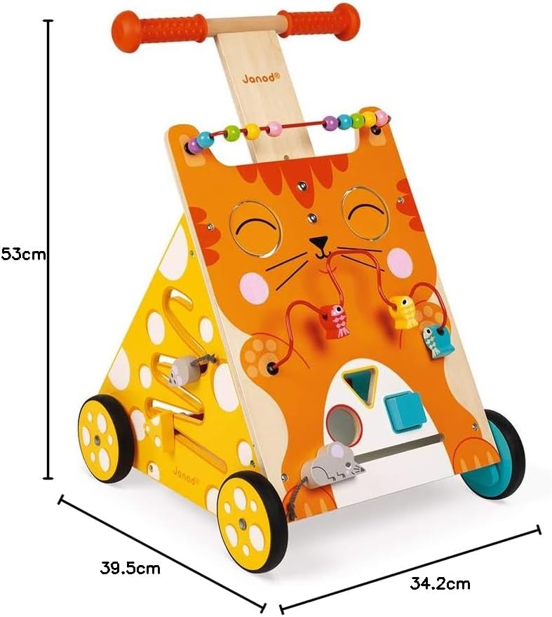 Janod - Multi - Activities Cat Baby Walker