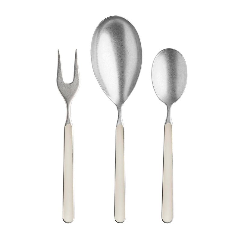 Mepra - Fantasia Étain Tourterelle - Ménagère de service 3 pièces