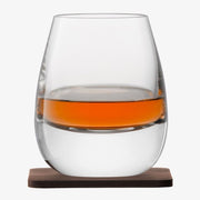 LSA - Whisky Islay - Tumblers with Walnut Coaster (Set of 2) | 250 mL - product view