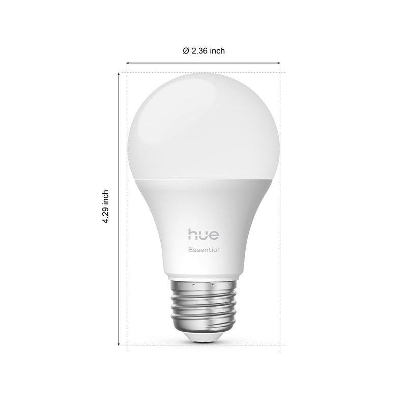 Philips Hue Essential A19 Color Smart Bulbs 592592, 4 Pack