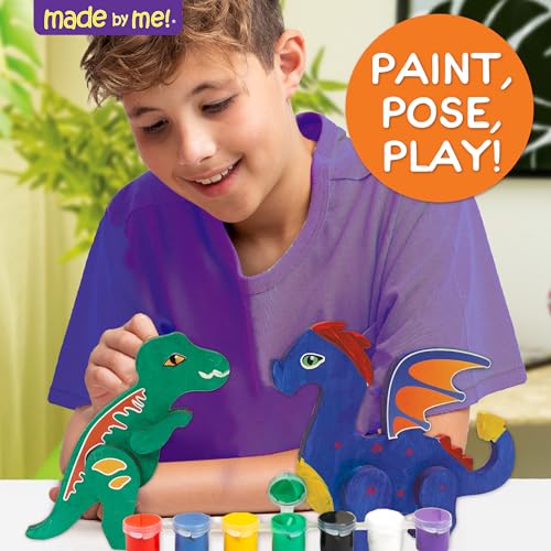 Painting the posable Made By Me T-Rex and dragon figures