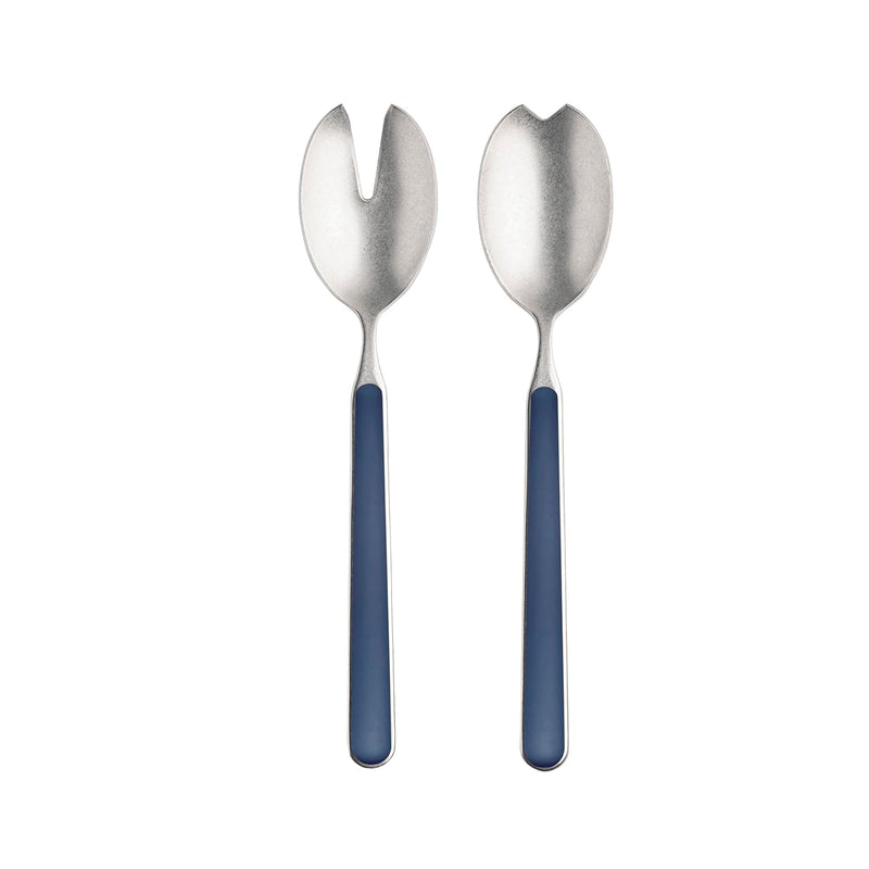 Mepra - Ménagère à salade Fantasia étain cobalt - 2 pièces