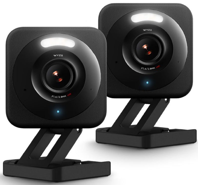 Wyze Cam v4 Security Cameras WYZEC4BKX2, Black, 2 Pack