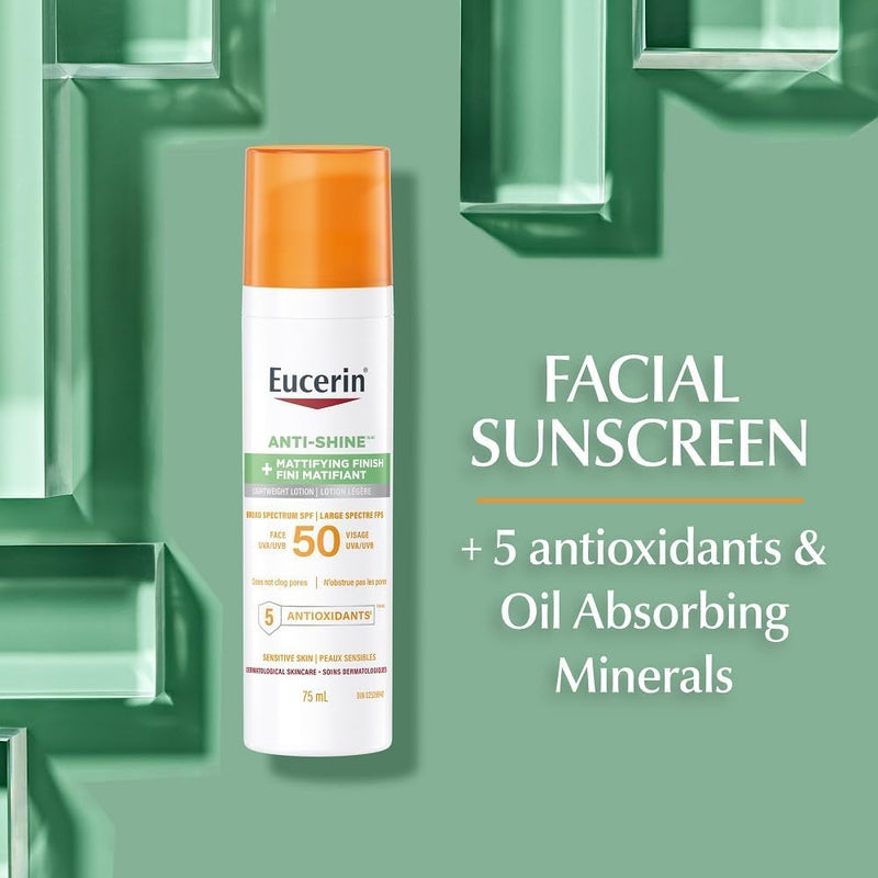 Eucerin Anti-Shine Control Face Sunscreen SPF 50, 75 mL