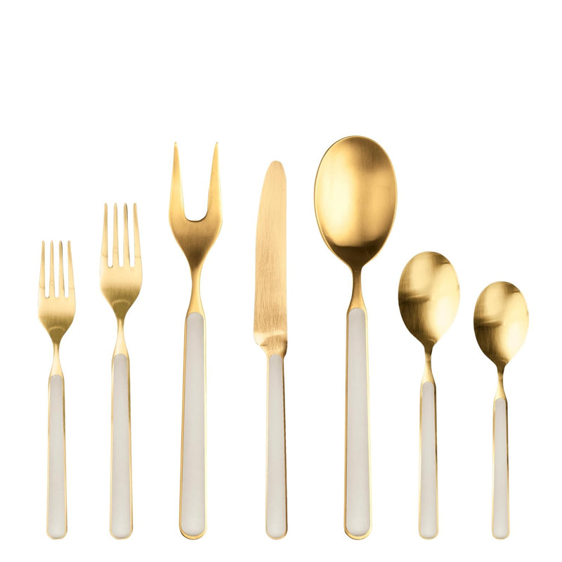 Mepra - Fantasia Ice Gold Tourterelle - Ménagère de 32 pièces