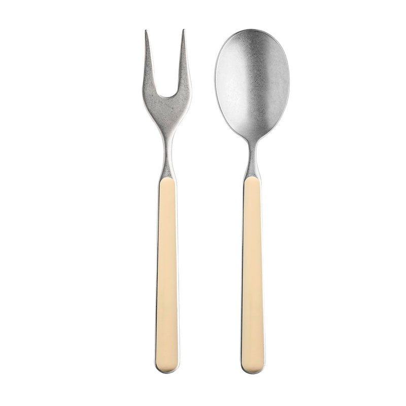 Mepra - Fantasia Pewter Sesame - Ensemble de service 2 pièces