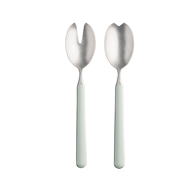 Mepra - Ménagère à salade 2 pièces Fantasia étain sauge