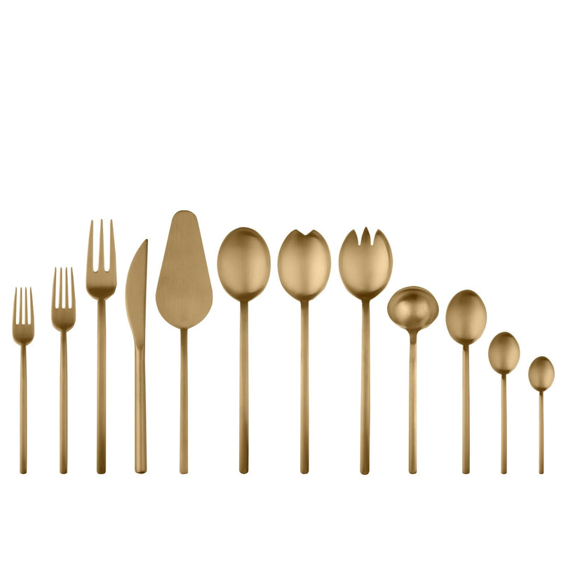 Mepra - Due Ice Gold - 67-Piece Flatware Set