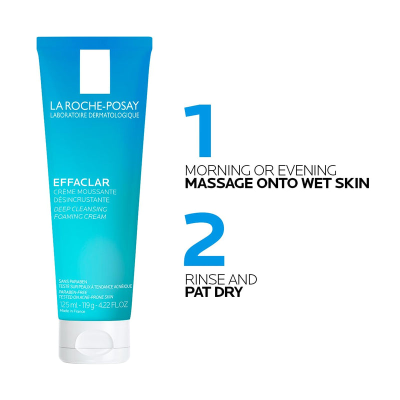 La Roche-Posay - Effaclar Foaming Cream Cleanser - 125 mL