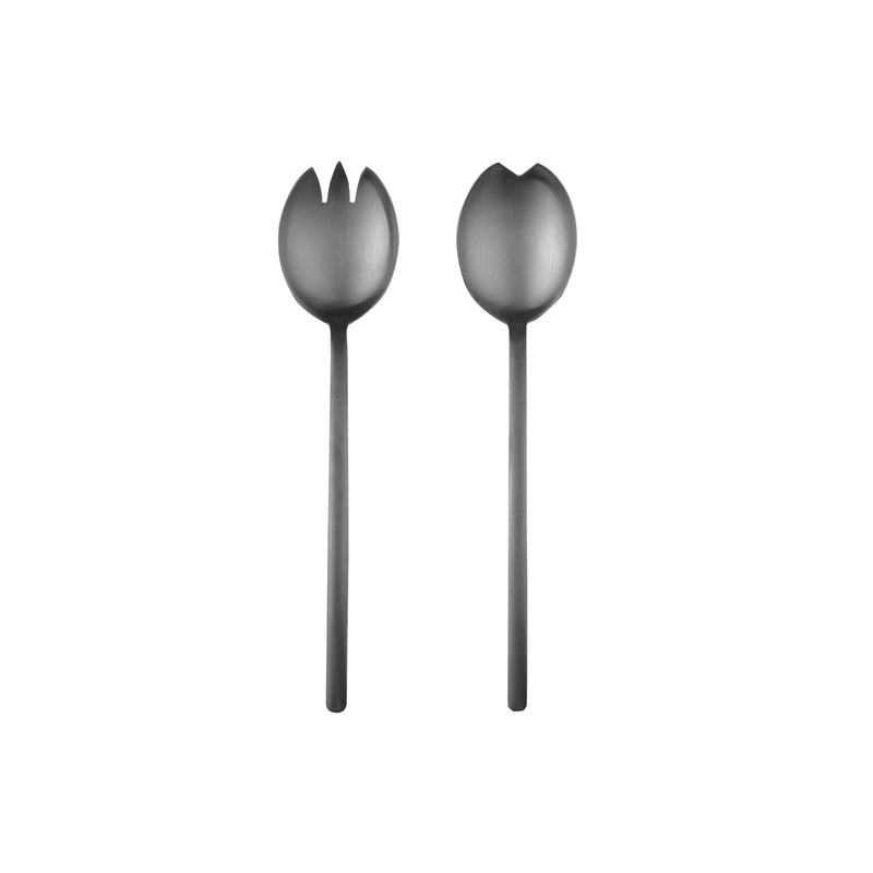 Mepra - Due Ice Black Gold Salade - Couverts de service 2 pièces