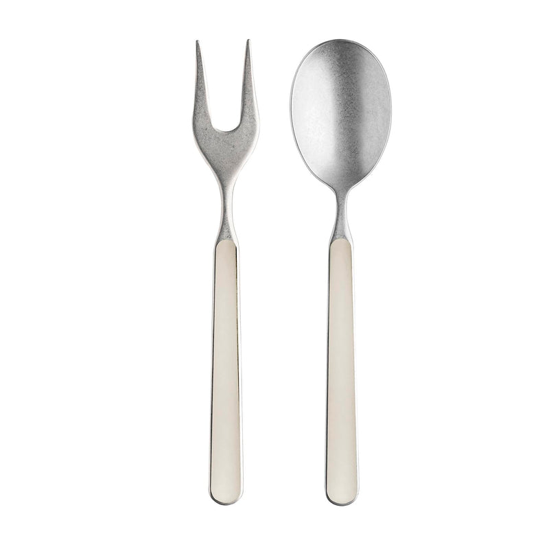 Mepra - Fantasia Pewter Turtle-Dove - 2-Piece Serving Set
