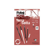 Clairefontaine Paint’On Terracotta mixed-media pad – A5, 20 sheets, 250 gsm