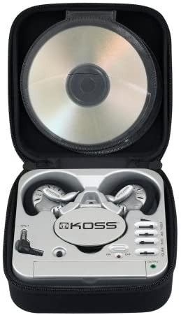 Koss EQP1 SportClip headphones and portable equalizer amplifier, silver option