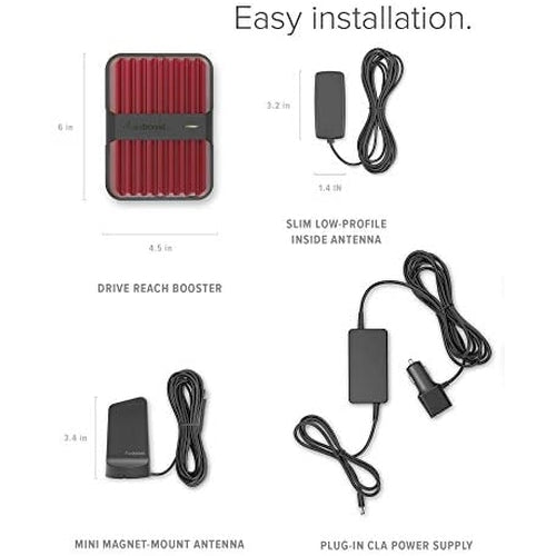weBoost Drive Reach in-vehicle cell signal booster kit with antennas