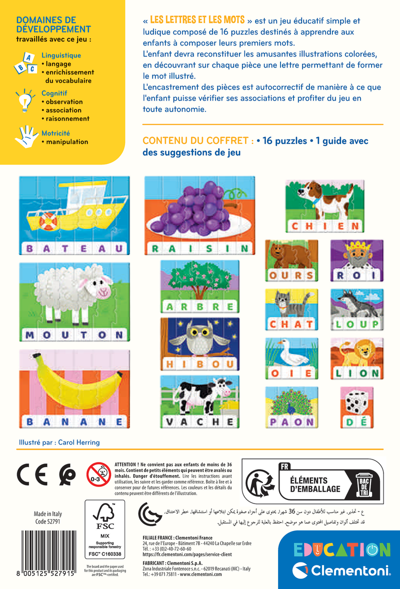 EDUCATION: LES LETTRES ET LES MOTS