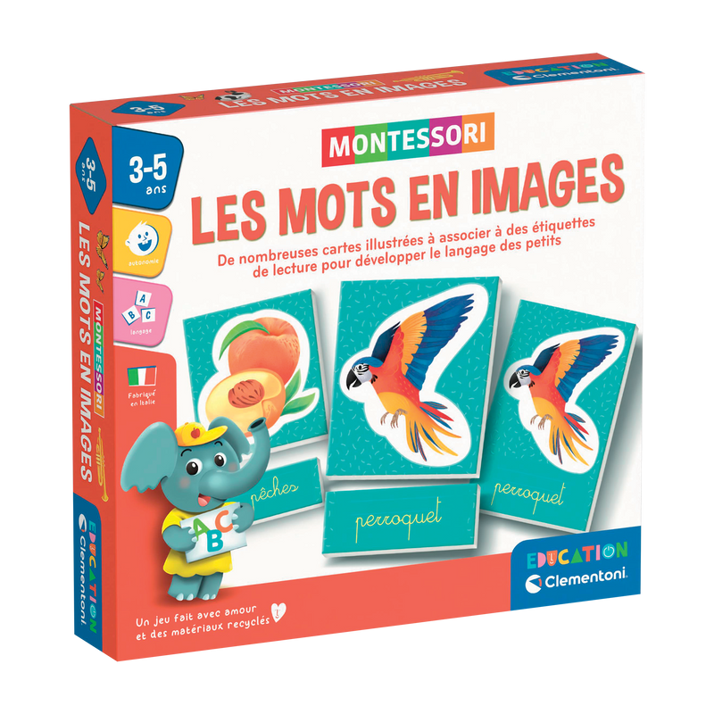 EDUCATION: MONTESSORI - LES MOTS EN IMAGES