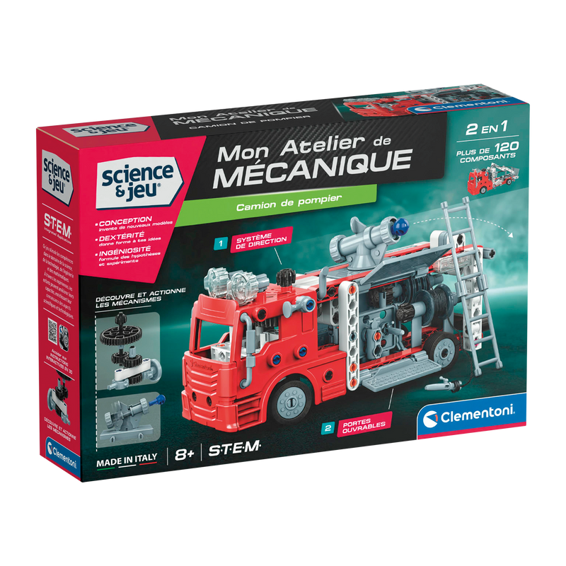 SCIENCE & JEU: ATELIER MÉCANIQUE - CAMION DE POMPIER