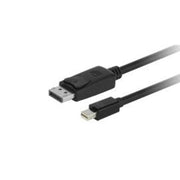 Xtech XTC-356 Mini DisplayPort to DisplayPort cable in black, 6 ft