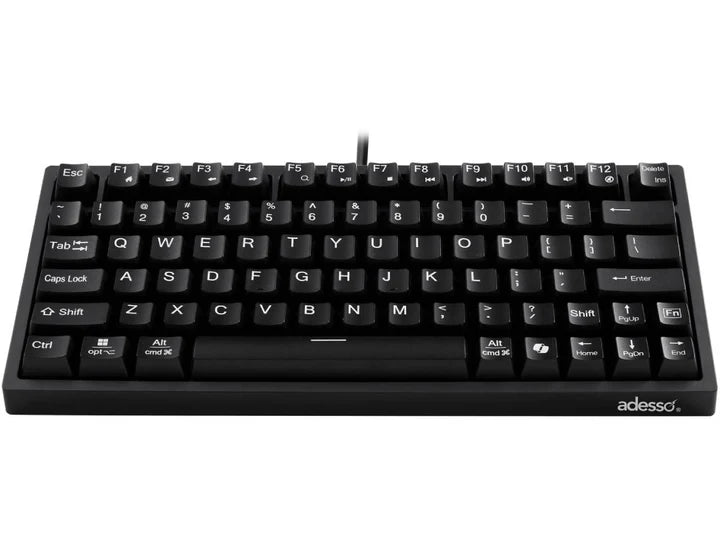 Adesso – Keyboard Wired EasyTouch Mini Mechanical Multi OS 2X Large Print with Copilot AI Hotkey - Black