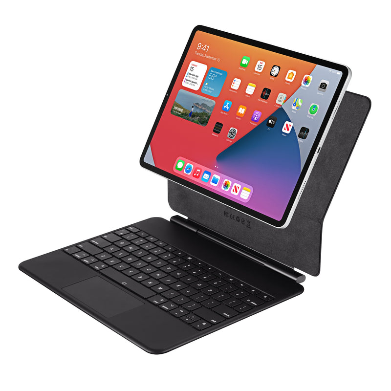 Adesso – Clavier Bluetooth pour iPad Pro 12,9 po édition M4, corps en aluminium - Noir