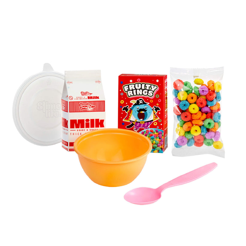 SlimeLife - Bowl of Fruity Cereal Slime Playset — fruity cereal slime kit contents