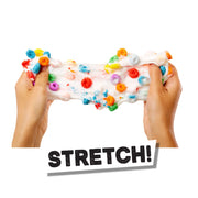SlimeLife - Bowl of Fruity Cereal Slime Playset — stretching the cereal slime