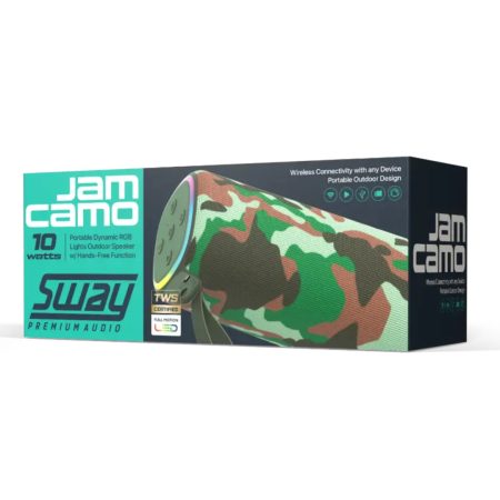 Adesso Xtream S6 Bluetooth RGB Speaker with Hands-Free Calling (Camo)