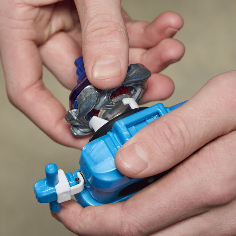 Beyblade X - Lanceur et toupie Cobalt Dragoon Deluxe