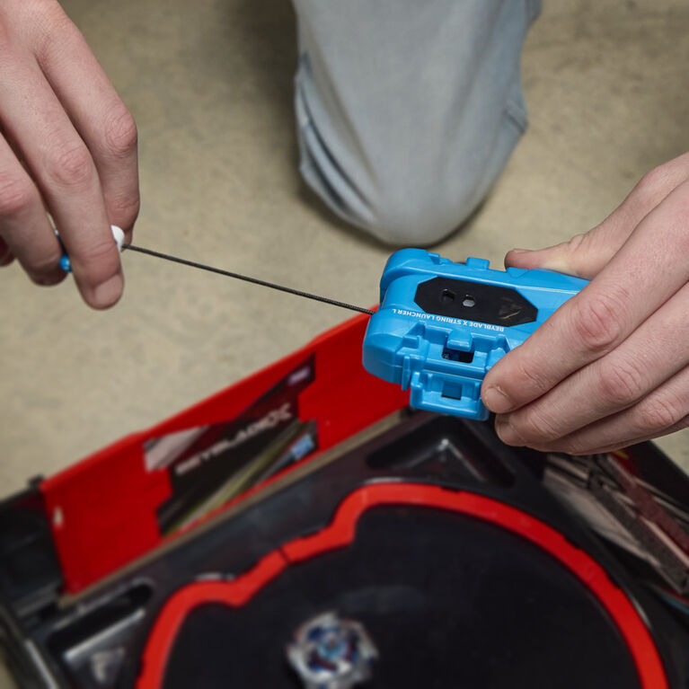 Beyblade X - Lanceur et toupie Cobalt Dragoon Deluxe
