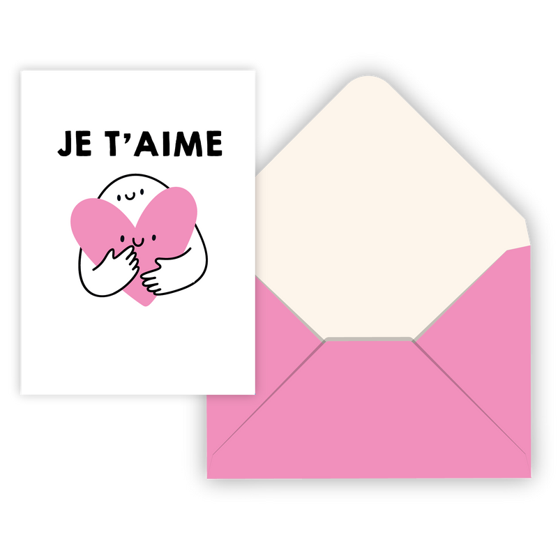CARTE DE SOUHAIT IND./ JE T'AIME